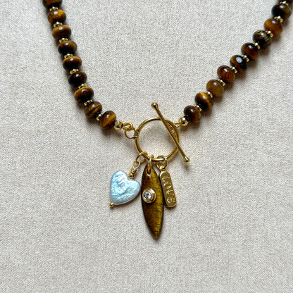 Tigers Eye Kelly Charm Necklace