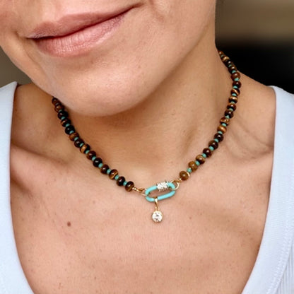GIGI - Tiger’s Eye Beaded Necklace