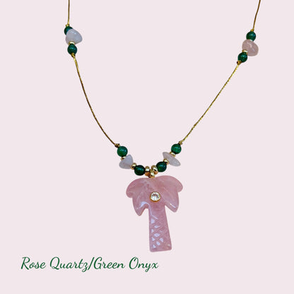 PALOMA Palm Tree Pendant Necklace