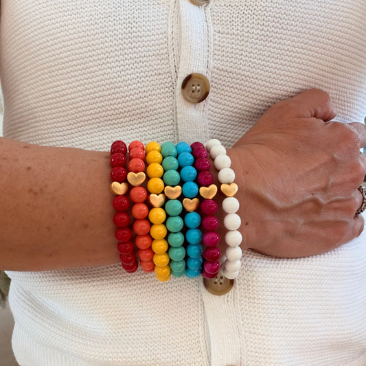 BONTIA Beaded Bracelet with Tassel (Vibrant)