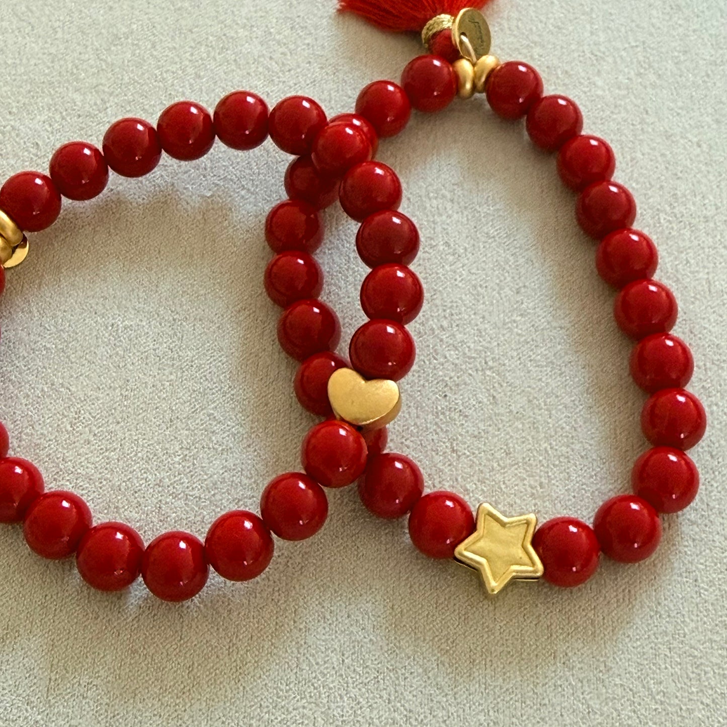 BONTIA Beaded Bracelet with Tassel (Vibrant)