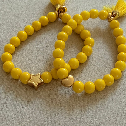 BONTIA Beaded Bracelet with Tassel (Vibrant)