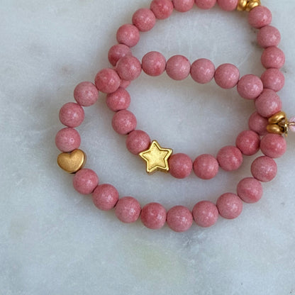 BONITA Beaded Bracelet with Tassel (Pastels)