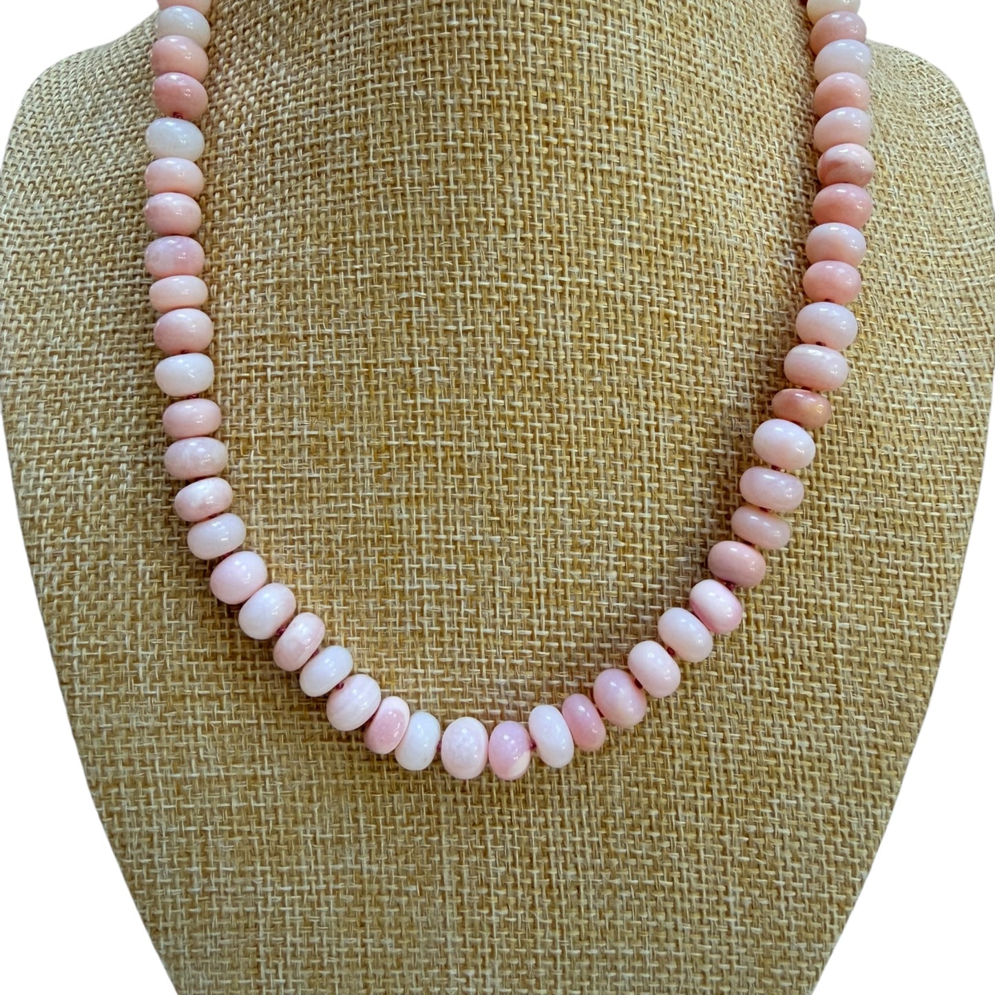 ANA-MARIA Pale Pink Chunky Opal Necklace