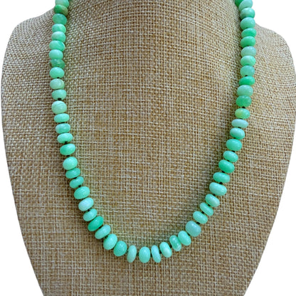 ANA-MARIA Parrot Green Beaded Opal Necklace