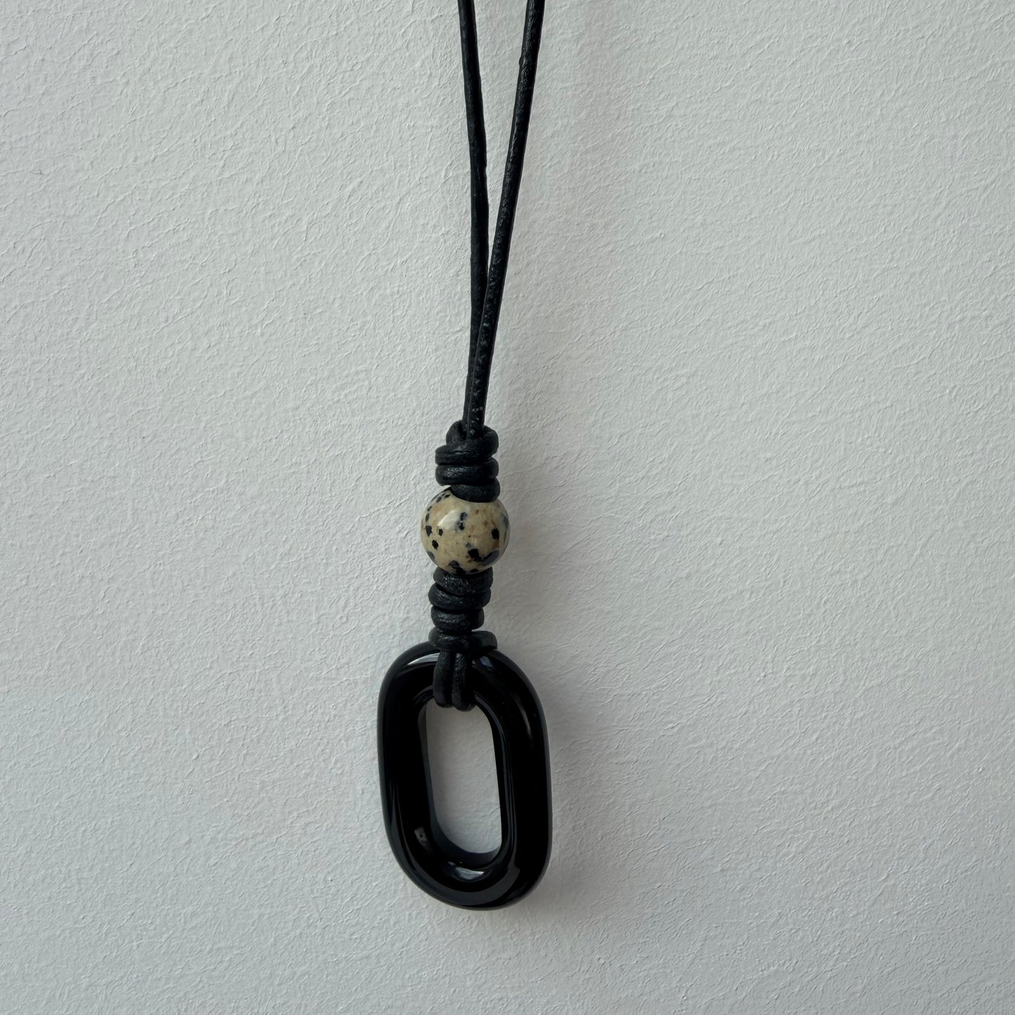 LOLA Necklace with Oval Stone Pendant