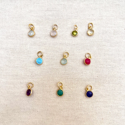 Birthday Stone Charms