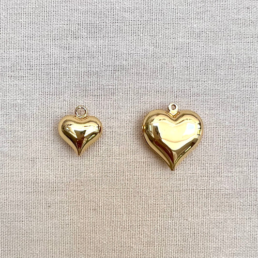 Puffy Heart Charms