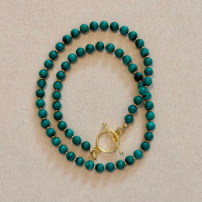 Kelly Malachite Beaded Necklace - Transformation
