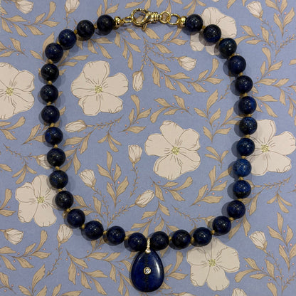 Coco Lapis Lazuli Choker: Intuition & Wisdom