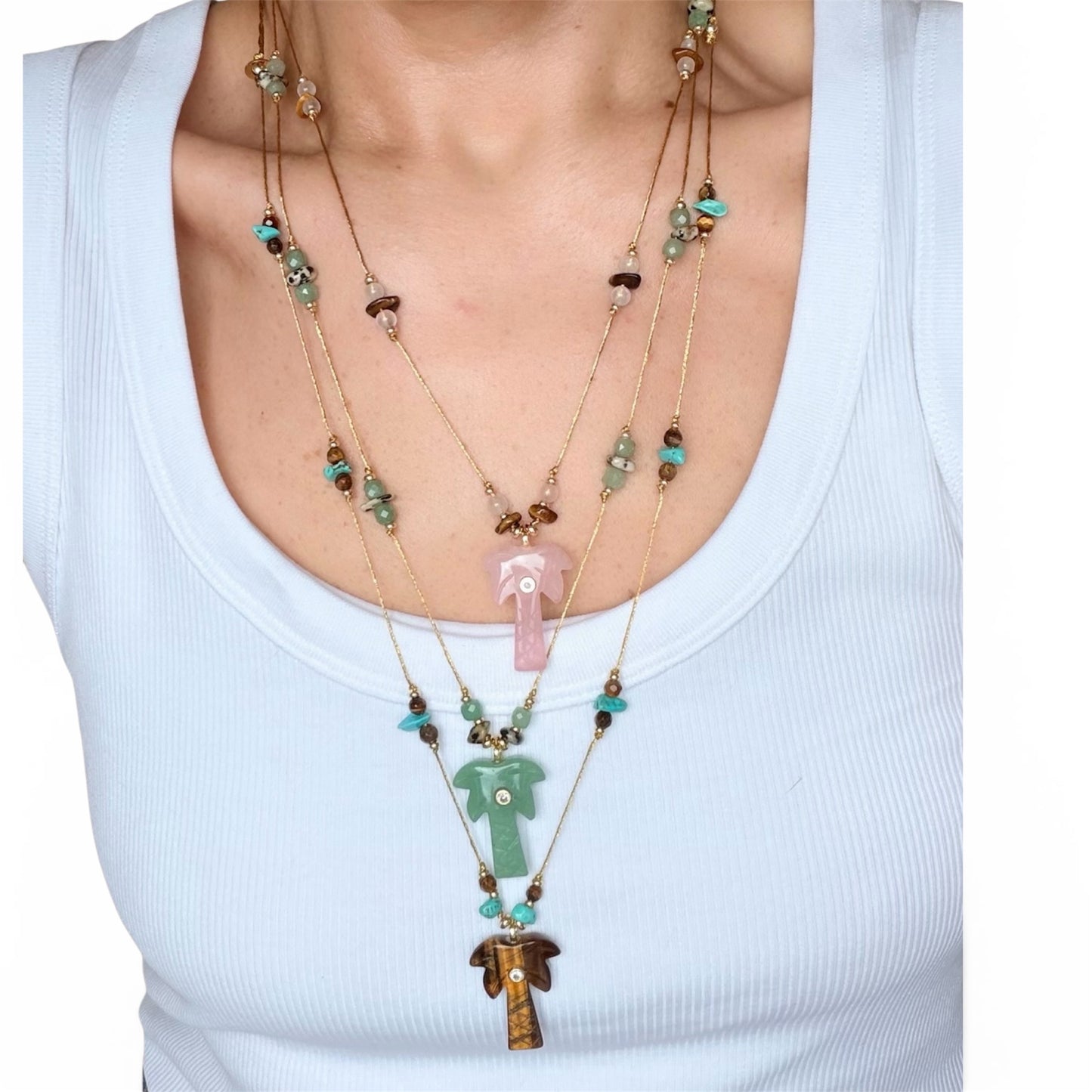 PALOMA Palm Tree Pendant Necklace
