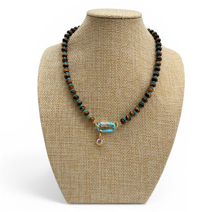 GIGI - Tiger’s Eye Beaded Necklace