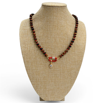 GIGI - Tiger’s Eye Beaded Necklace