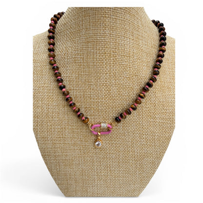 GIGI - Tiger’s Eye Beaded Necklace