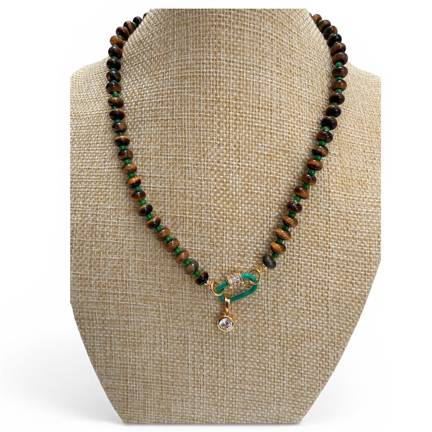 GIGI - Tiger’s Eye Beaded Necklace