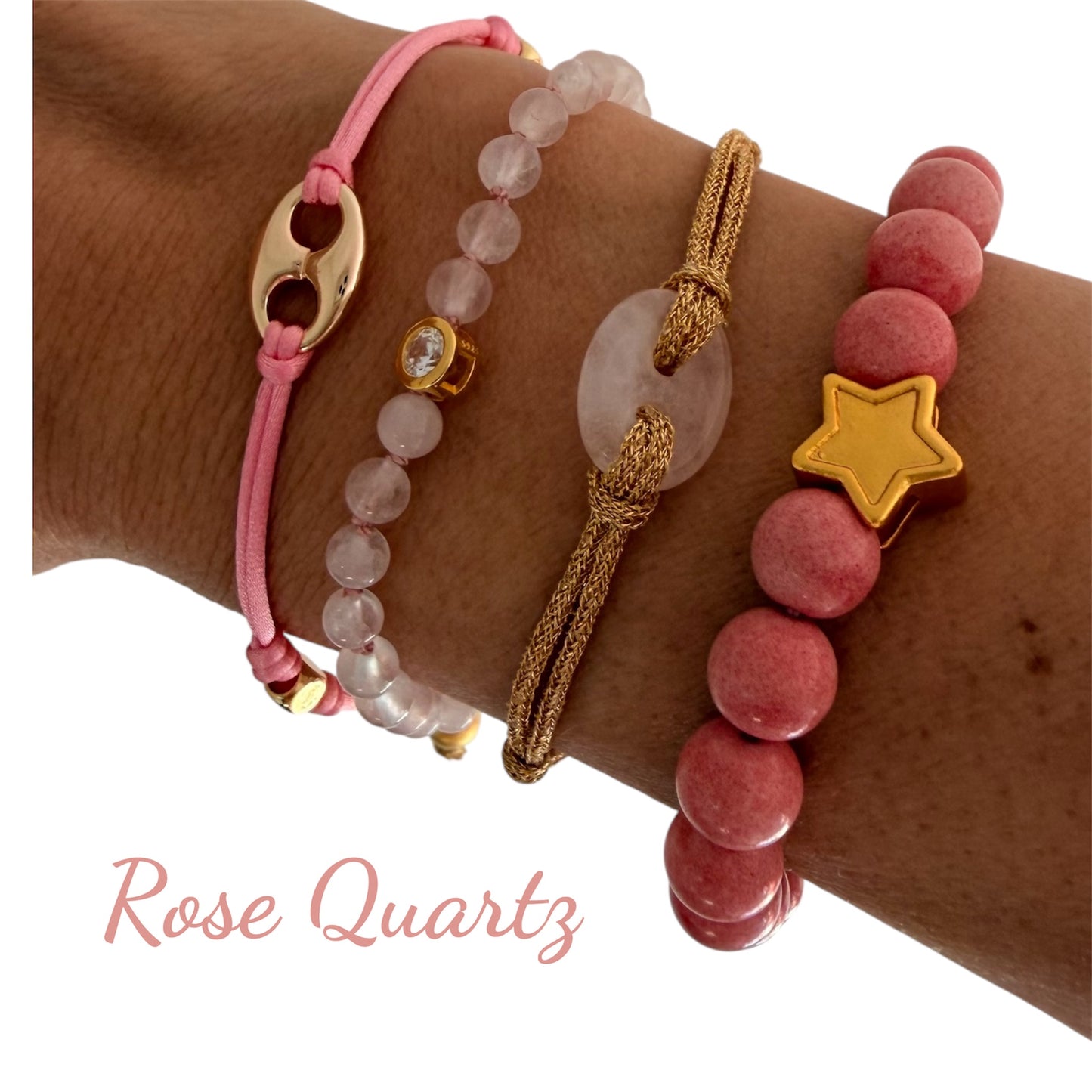 GEMMA Bean Gemstone Cord Bracelet - Energy