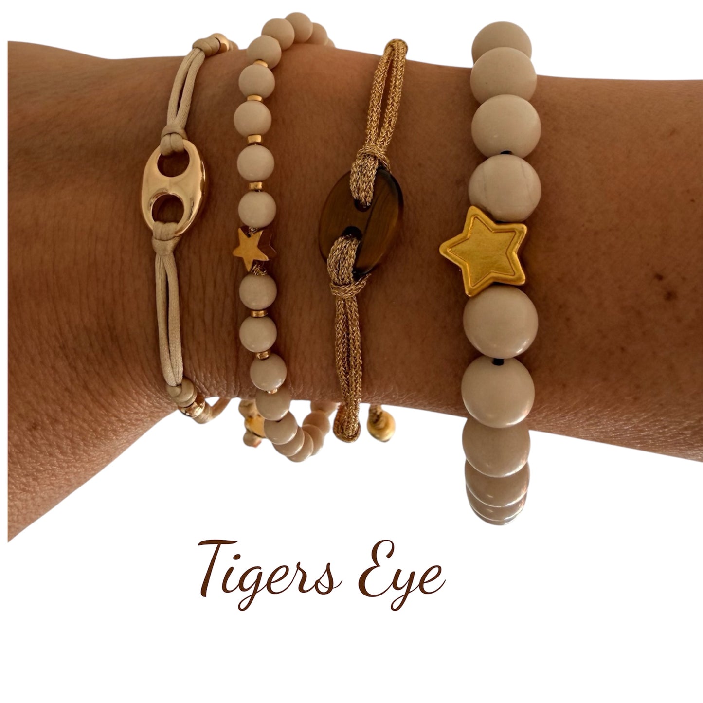 GEMMA Bean Gemstone Cord Bracelet - Energy