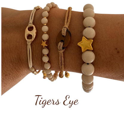 GEMMA Bean Gemstone Cord Bracelet - Energy