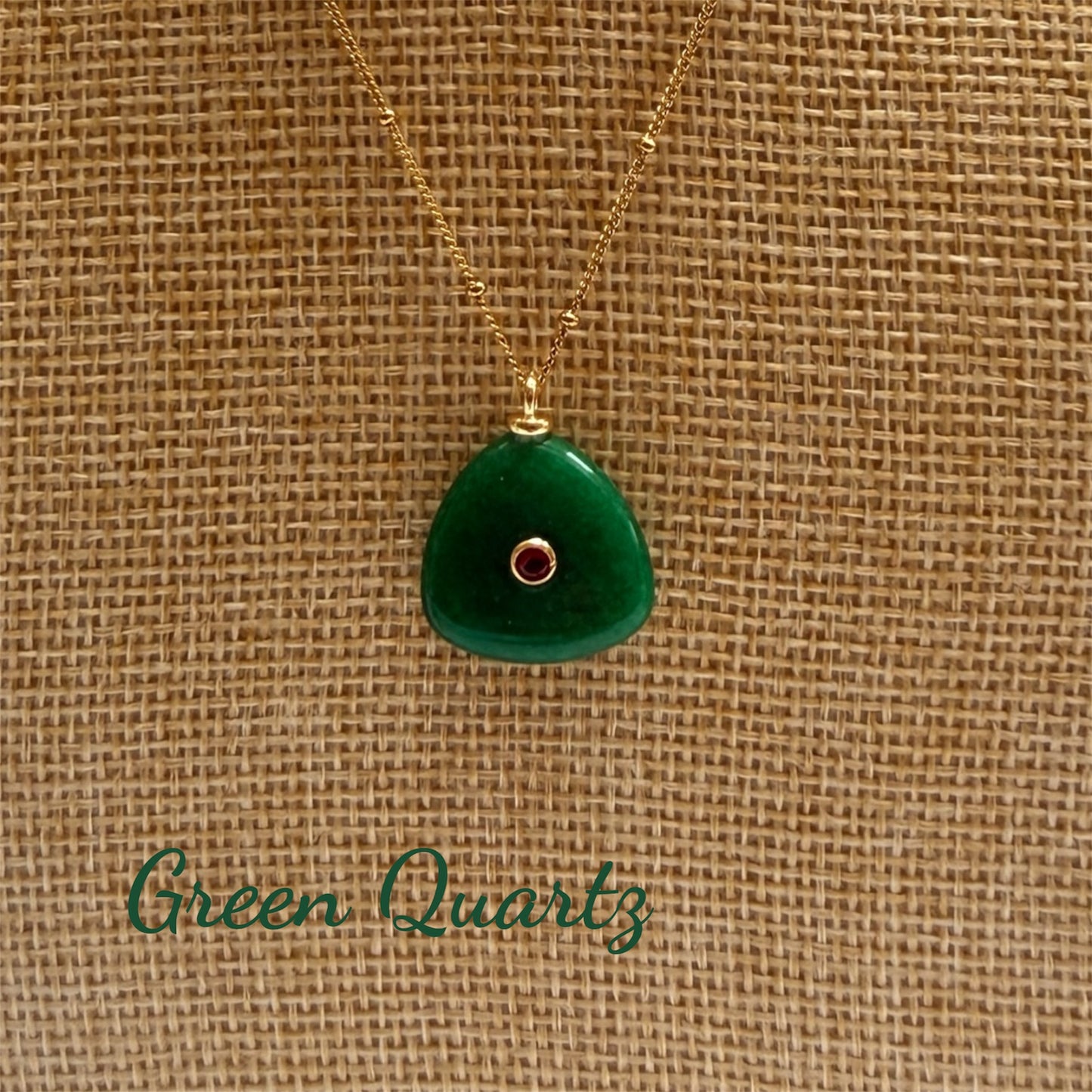 JOY - Dainty Gemstone Pendant Necklace