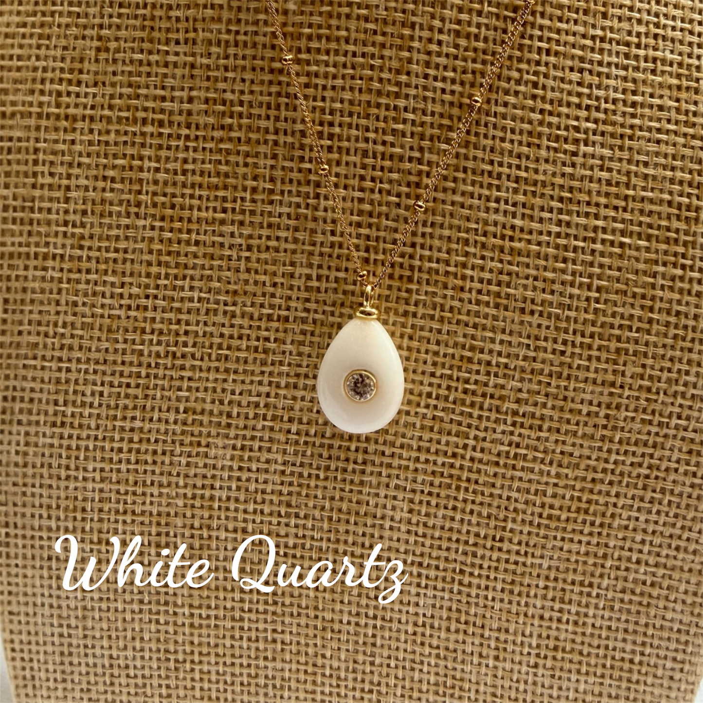JOY - Dainty Gemstone Pendant Necklace