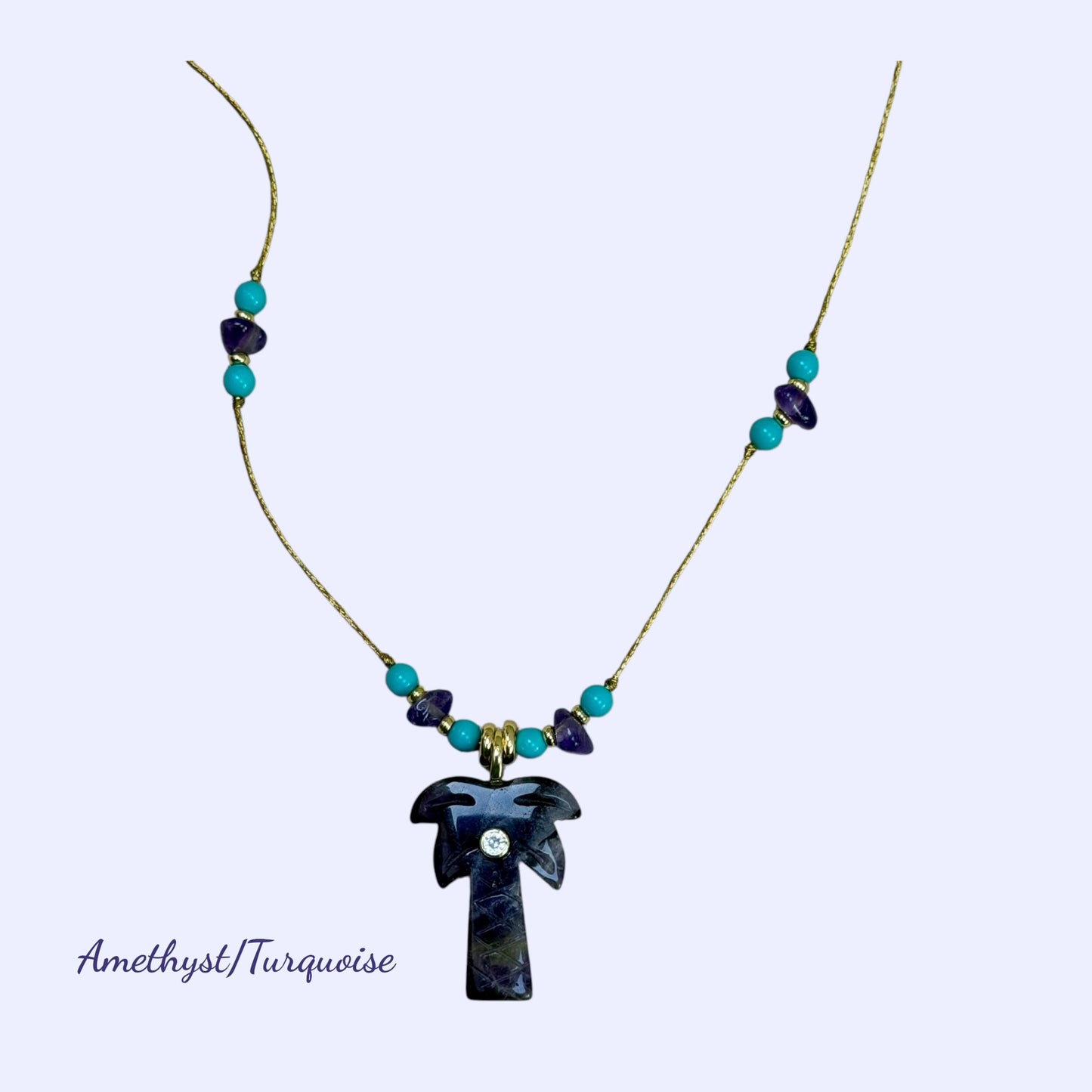PALOMA Palm Tree Pendant Necklace