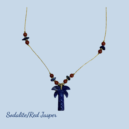 PALOMA Palm Tree Pendant Necklace