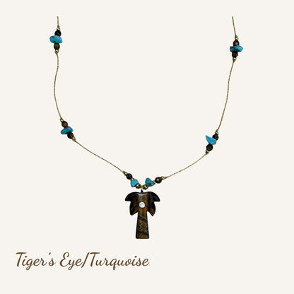 PALOMA Palm Tree Pendant Necklace