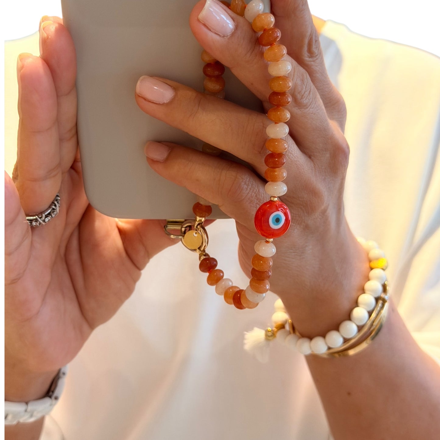 Mimi Evil Eye Phone Charm/Wristlet