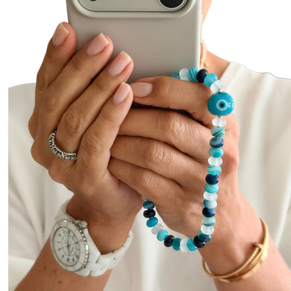 Mimi Evil Eye Phone Charm/Wristlet