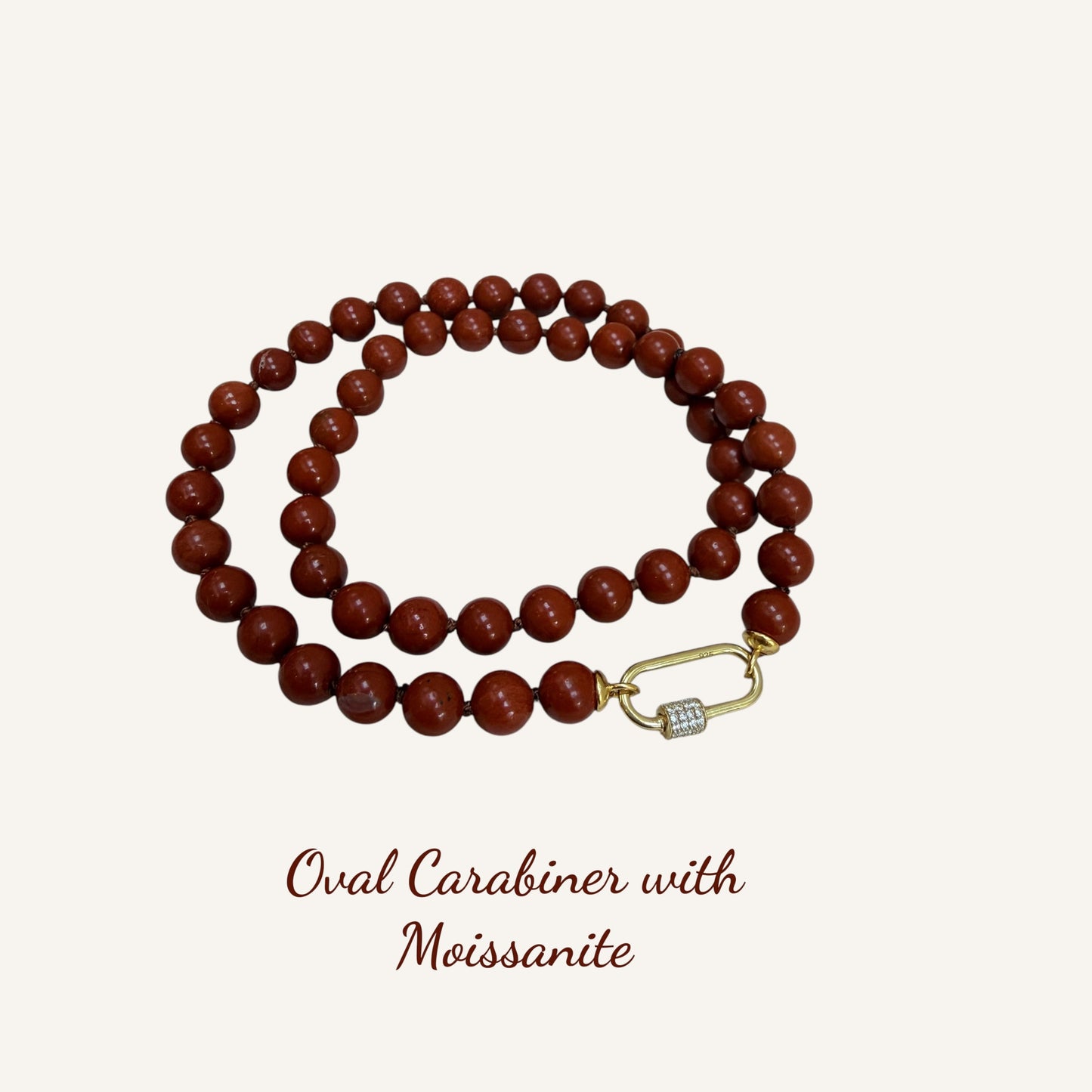 Red Jasper Beaded Necklace: Endurance & Nurturing