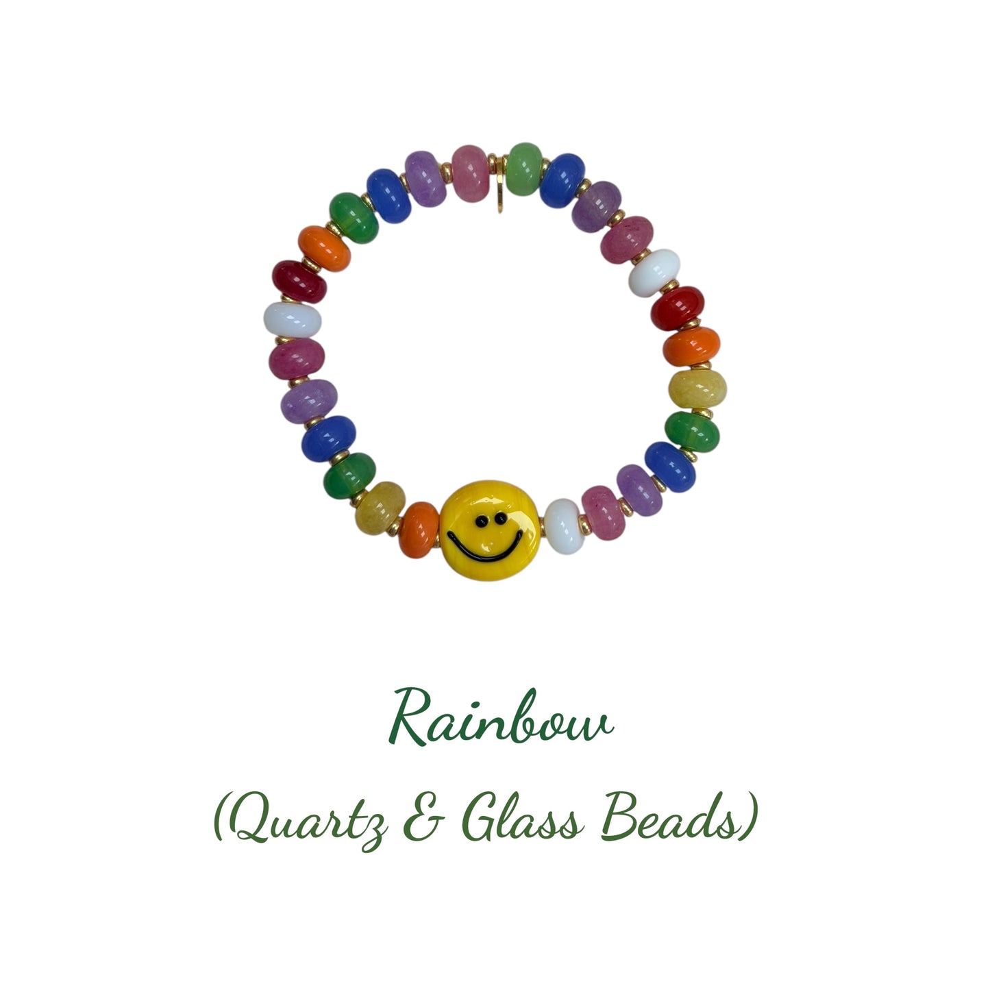 Rider Gemstone Candy Bracelet - Smiley Face