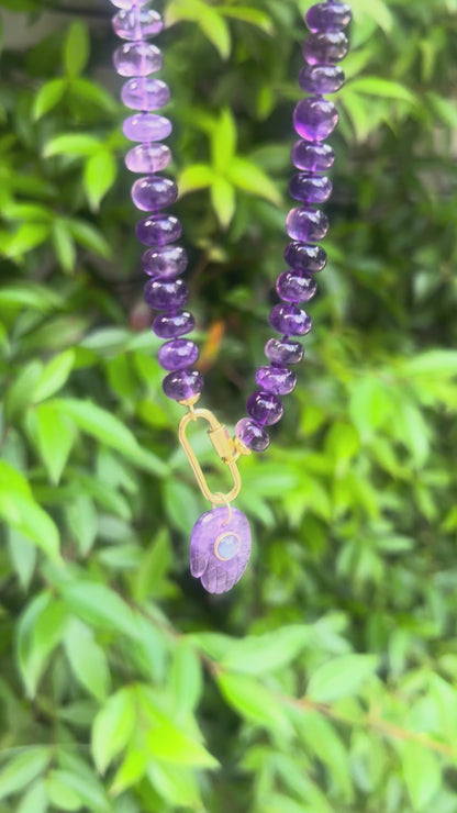 Ana-Maria Ombre Amethyst Necklace - Calm